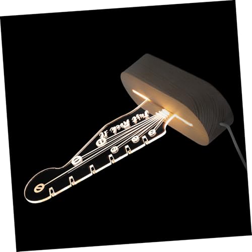 HANABASS Gitarren-Pick-ständer Gitarren-Pick-Display-Halter Leuchtender Gitarren-Pick-Halter Gitarren-Pick-Halter-nachtlicht Bassgitarren -Accessoire Musikzubehör Picks-anzeige Acryl von HANABASS