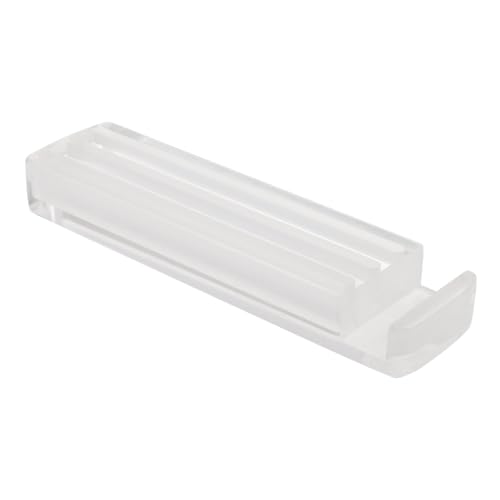 HANABASS Guitar Pick Box Transparent Kristallklar Plectrum Organizer für Bass Ukulele und Gitarre mit Schutzfunktion und Praktischem Ständer für Gitarristen und Musikerzubehör von HANABASS