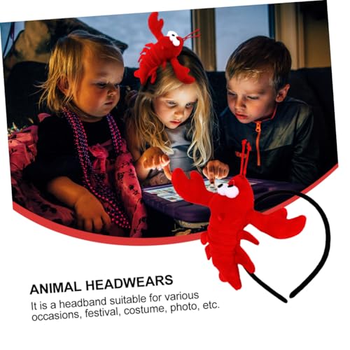 HANABASS Haarreif mit Niedlichem Langusten plüschtier Leicht und Rutschfest Dekoratives Haarschmuck für Mädchen Geeignet für Kostüme Fotos und Festtage von HANABASS