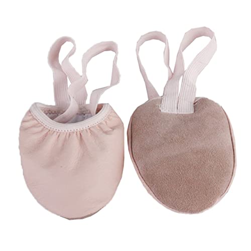 HANABASS Halbsohlen Ballettschuhe Damen mit Elastischem Band Professionelle Tanzschuhe Zehenschutz Langlebiges Material rutschfeste Spitzenschuhe für Ballett Yoga Modern Dance von HANABASS