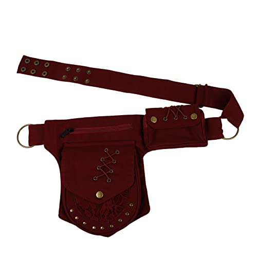 HANABASS Outdoor Bauchtasche Retro Stil mit Mehreren Fächern Große Handy Halterung für Herren Reisen und Vielseitig von HANABASS