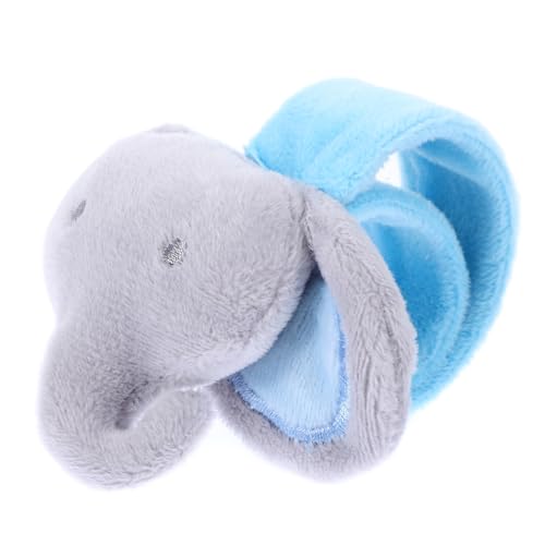 HANABASS Plüsch Elefanten Slap Armband aus Weichem Plüschmaterial Bequemes Kuscheltier handgelenkband Niedliches Tierdesign Sanfte Kanten Langlebig und Angenehm zu Tragen als Geschenk und von HANABASS