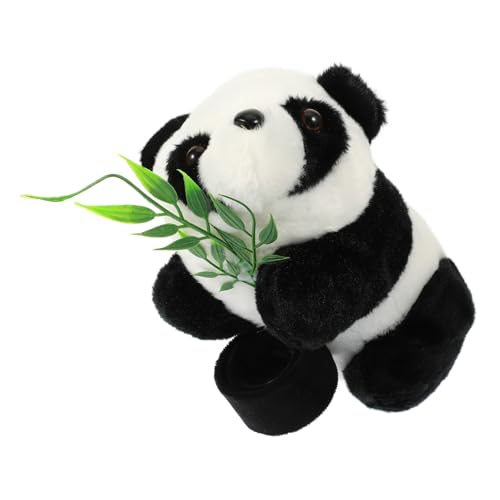HANABASS Plüsch Panda Slap Armband Kuscheliges Tiermotiv Handgelenkband Partygeschenk für Geburtstagsfeier Halloween Weihnachten Leicht Tragbar Kompakt von HANABASS