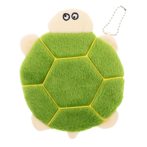 HANABASS Plüsch Schildkröten Münzgeldbörse Mini Portemonnaie Weiches Stofftäschchen Leicht Tragbar Süßes Tier Münzbeutel für Mädchen Rucksackanhänger von HANABASS