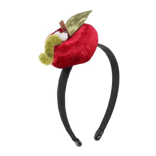 HANABASS Retro Apfel Haarreif aus Süßes Rotes Kopfschmuck Accessoire für Weihnachten und Festliche Anlässe für Damen und Stilvoller Haarschmuck für Feiertage von HANABASS