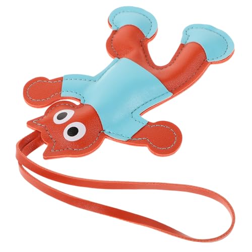 HANABASS Schlüsselanhänger in Katzenform Aus Kunstleder Hängendes Katzenornament Handtaschenanhänger Taschenanhänger Katzenrucksackanhänger Cartoon-pu-schlüsselanhänger von HANABASS