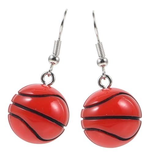 HANABASS Sport-basketball-ohrringe Aus Harz Für Damen Mädchen Farbecht Und Leicht Ohrschmuck Mit Klassischem Sportdesign Für Partys Zeremonien Und Alltag von HANABASS