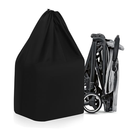 HANABASS wasserdichte Kinderwagen Reisetasche mit Schultergurten Robuste Aufbewahrungstasche Gate Check Stroller Bag für Flugzeug und Auto Kompatibel mit Meisten Kinderwagen Reißfest und von HANABASS