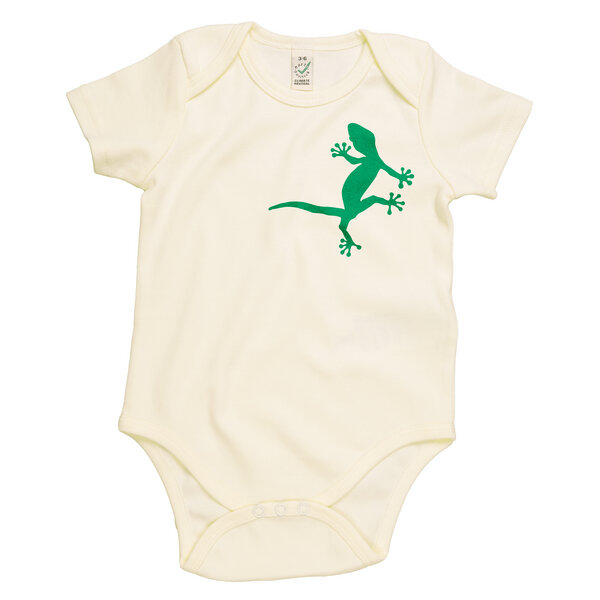 HANDGEDRUCKT "2 Geckos" Baby Body von HANDGEDRUCKT