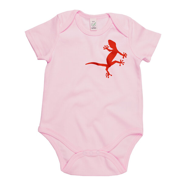 HANDGEDRUCKT "2 Geckos" Baby Body von HANDGEDRUCKT