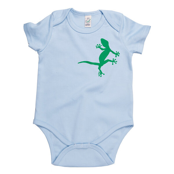 HANDGEDRUCKT "2 Geckos" Baby Body von HANDGEDRUCKT