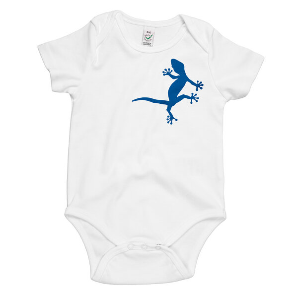 HANDGEDRUCKT "2 Geckos" Baby Body von HANDGEDRUCKT