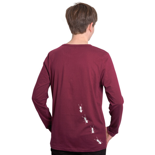 HANDGEDRUCKT "Ameisen" Männer Longsleeve von HANDGEDRUCKT