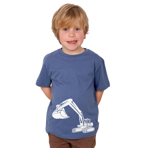 HANDGEDRUCKT "Bagger" Unisex Kinder T-Shirt von HANDGEDRUCKT