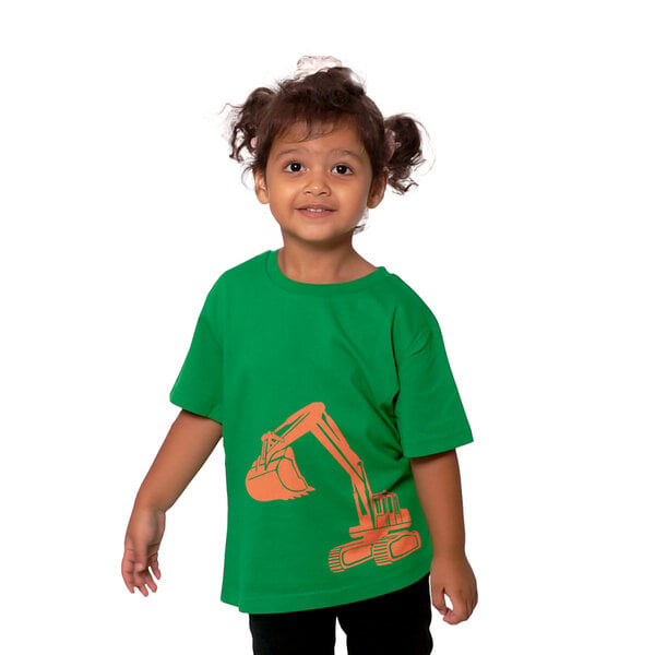 HANDGEDRUCKT "Bagger" Unisex Kinder T-Shirt von HANDGEDRUCKT