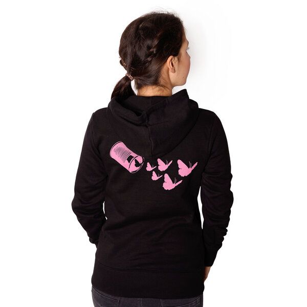 HANDGEDRUCKT "Butterfly 01" Frauen-Hoody von HANDGEDRUCKT