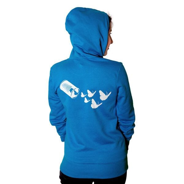 HANDGEDRUCKT "Butterfly 01" Frauen-Hoody von HANDGEDRUCKT