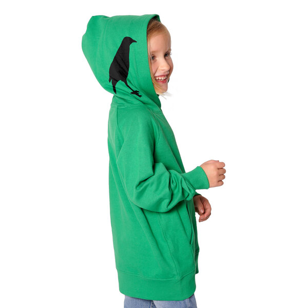 HANDGEDRUCKT "Der Rabenflüsterer" Kinder-Hoody von HANDGEDRUCKT