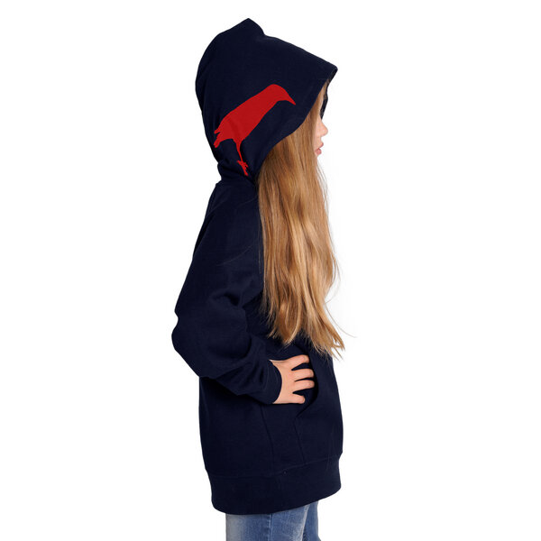 HANDGEDRUCKT "Der Rabenflüsterer" Kinder-Hoody von HANDGEDRUCKT