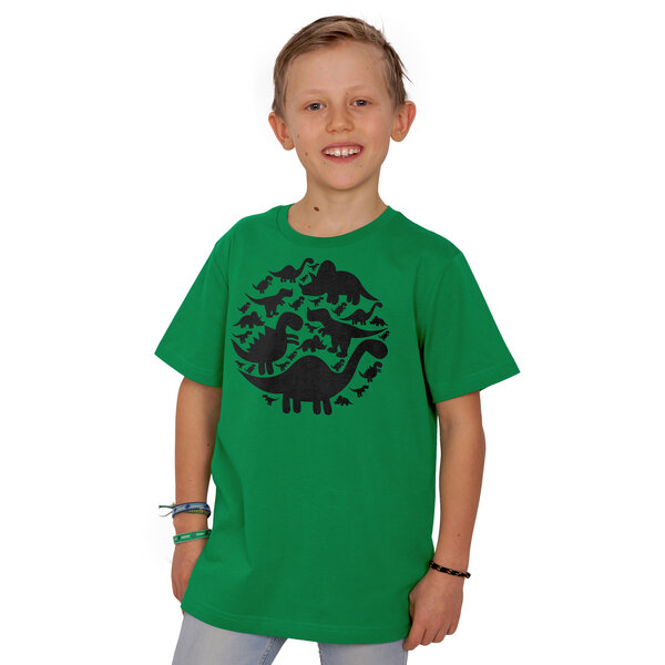 HANDGEDRUCKT "Dinos" Unisex Kinder T-Shirt von HANDGEDRUCKT