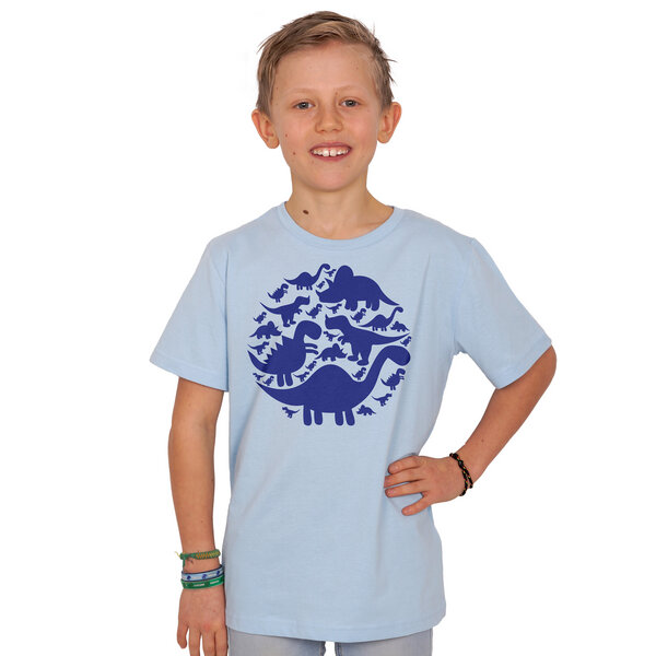 HANDGEDRUCKT "Dinos" Unisex Kinder T-Shirt von HANDGEDRUCKT