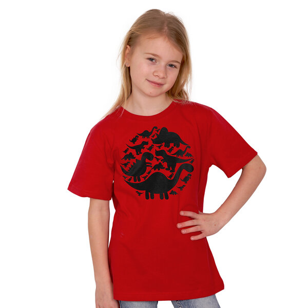 HANDGEDRUCKT "Dinos" Unisex Kinder T-Shirt von HANDGEDRUCKT