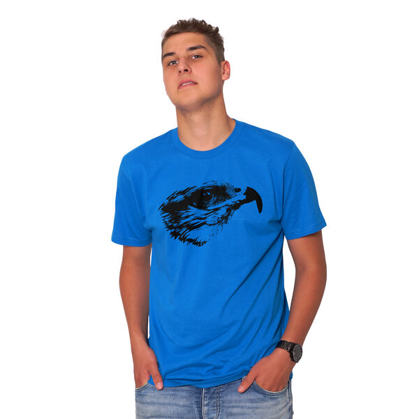 HANDGEDRUCKT "Falke" Männer T-Shirt reine Biobaumwolle (kbA) von HANDGEDRUCKT