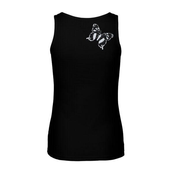 HANDGEDRUCKT Frauen Tank Top "Tagpfauenauge 01" aus 100% Bio Baumwolle (kbA) von HANDGEDRUCKT