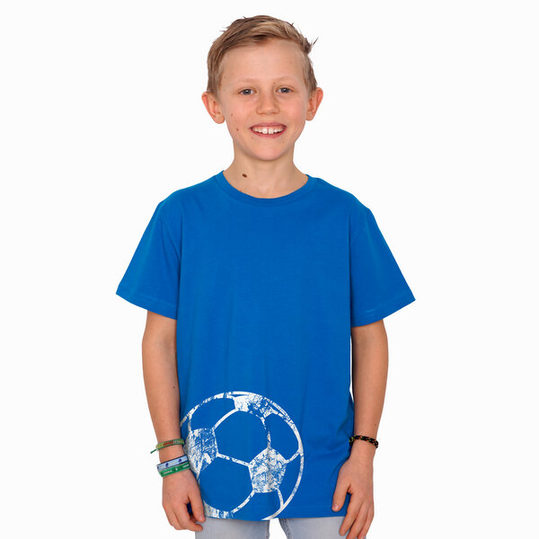 HANDGEDRUCKT "Fußball" Unisex Kinder T-Shirt von HANDGEDRUCKT