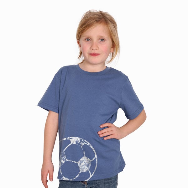 HANDGEDRUCKT "Fußball" Unisex Kinder T-Shirt von HANDGEDRUCKT
