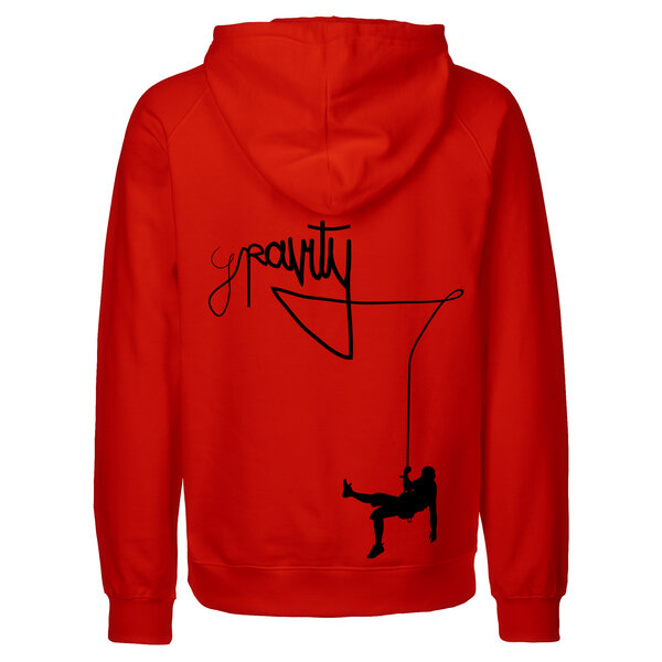 HANDGEDRUCKT "Gravity" Männer Hoody aus reiner Biobaumwolle (kbA) von HANDGEDRUCKT