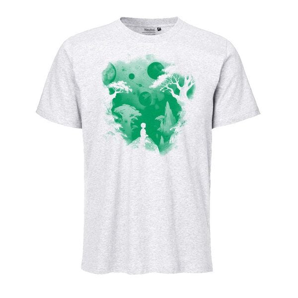 HANDGEDRUCKT "Inner Child" Unisex T-Shirt aus reiner Baumwolle (kbA) von HANDGEDRUCKT