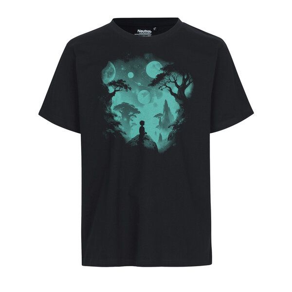 HANDGEDRUCKT "Inner Child" Unisex T-Shirt aus reiner Baumwolle (kbA) von HANDGEDRUCKT