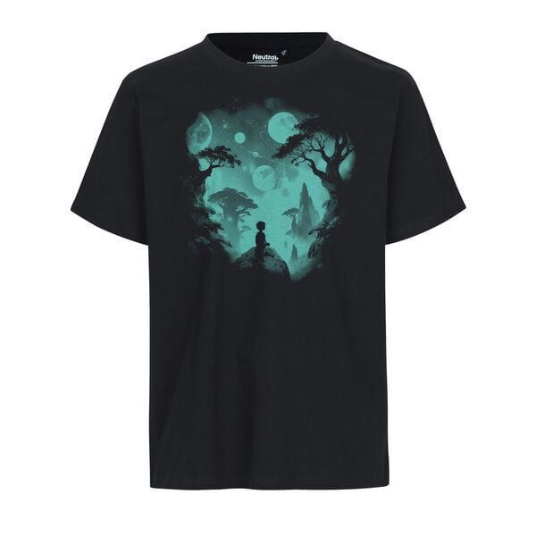 HANDGEDRUCKT "Inner Child" Unisex T-Shirt aus reiner Baumwolle (kbA) von HANDGEDRUCKT