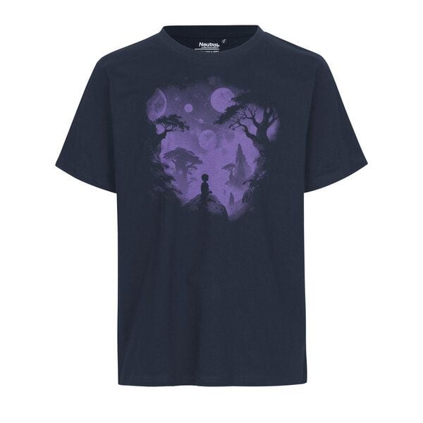 HANDGEDRUCKT "Inner Child" Unisex T-Shirt aus reiner Baumwolle (kbA) von HANDGEDRUCKT