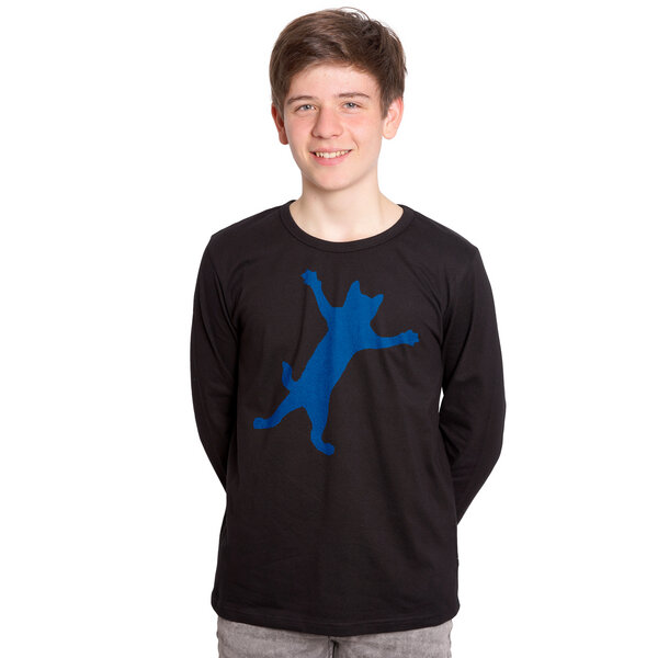 HANDGEDRUCKT "Klammerkatze" Männer Longsleeve von HANDGEDRUCKT