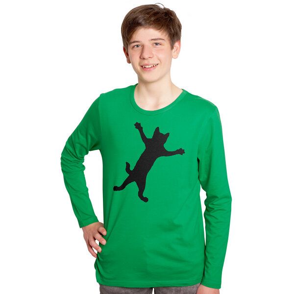 HANDGEDRUCKT "Klammerkatze" Männer Longsleeve HANDGEDRUCKT "Klammerkatze" Männer Longsleeve von HANDGEDRUCKT