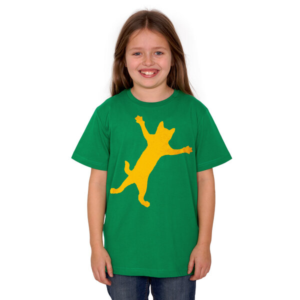 HANDGEDRUCKT "Klammerkatze" Unisex Kinder T-Shirt von HANDGEDRUCKT