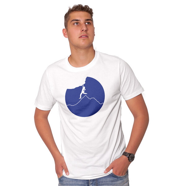 HANDGEDRUCKT "Klettern" Männer T-Shirt von HANDGEDRUCKT