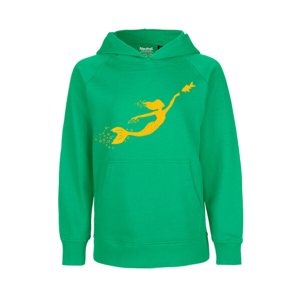 HANDGEDRUCKT "Meerjungfrau" Kinder-Hoody von HANDGEDRUCKT