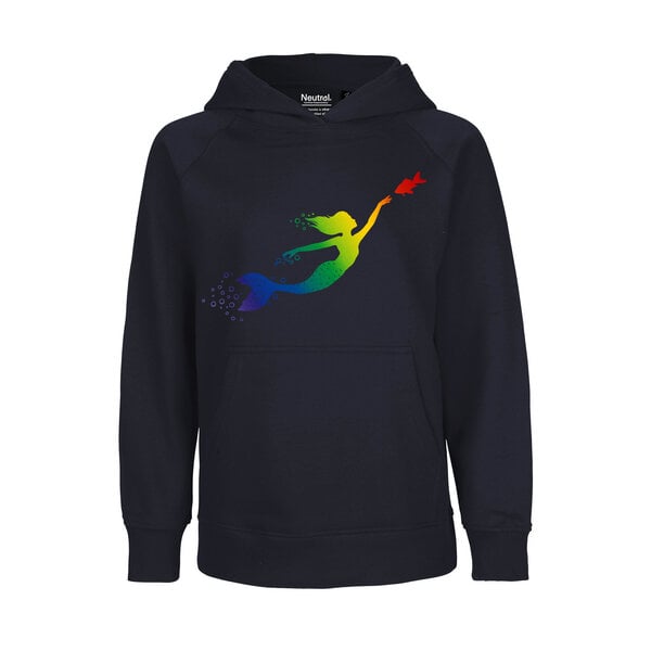 HANDGEDRUCKT "Meerjungfrau" Kinder-Hoody von HANDGEDRUCKT