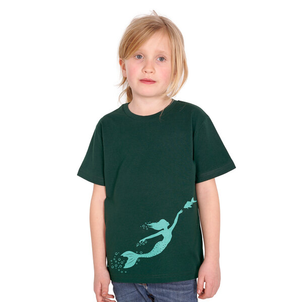 HANDGEDRUCKT "Meerjungfrau" Unisex Kinder T-Shirt von HANDGEDRUCKT