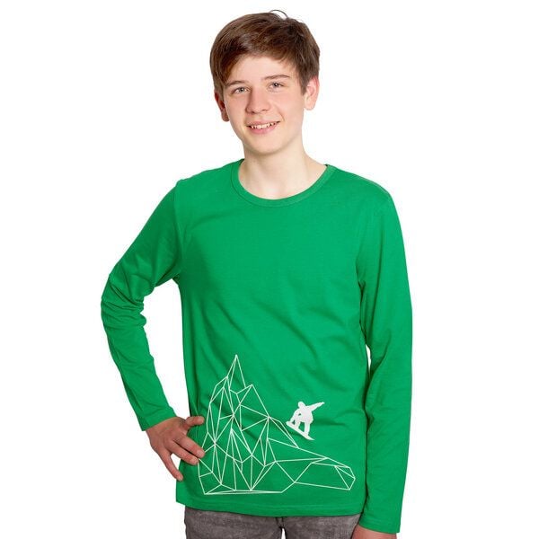 HANDGEDRUCKT "Origamipiste" Männer Longsleeve von HANDGEDRUCKT