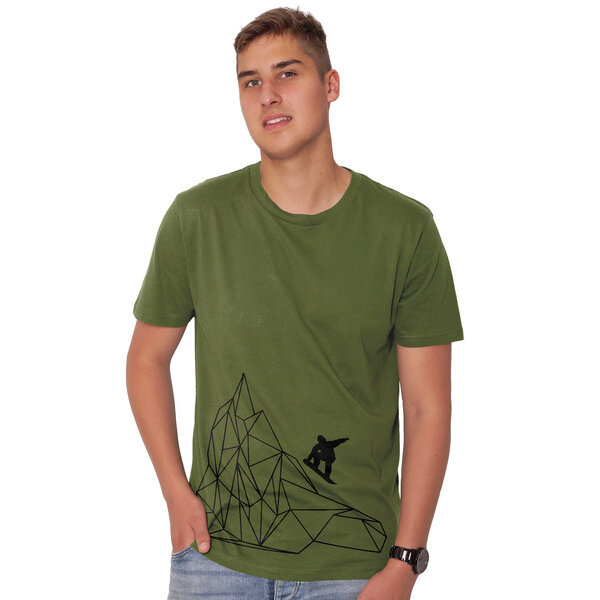 HANDGEDRUCKT "Origamipiste" Männer T-Shirt von HANDGEDRUCKT