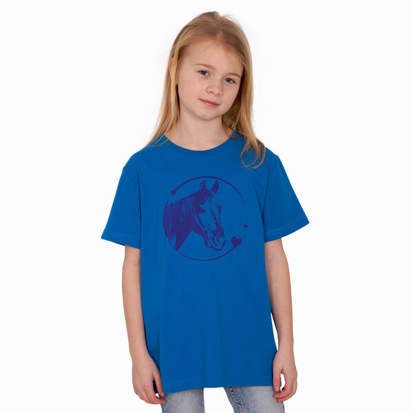 HANDGEDRUCKT "Pferdeliebe" Unisex Kinder T-Shirt von HANDGEDRUCKT