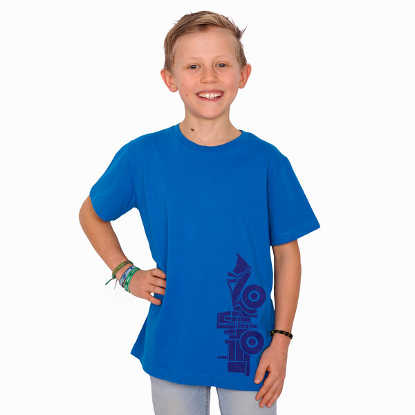 HANDGEDRUCKT "Radlader 02" Kinder-T-Shirt von HANDGEDRUCKT