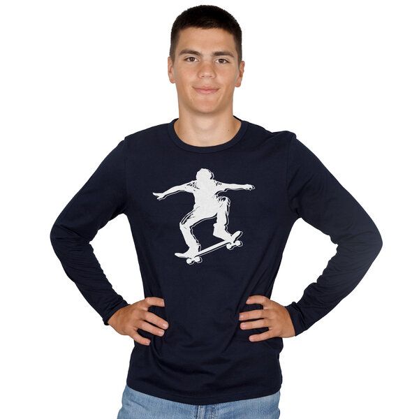 HANDGEDRUCKT "Skater" Männer Longsleeve HANDGEDRUCKT "Skater" Männer Longsleeve von HANDGEDRUCKT