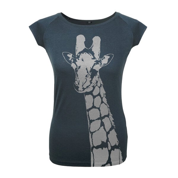 HANDGEDRUCKT "Stefanie la Girafe" Bamboo Frauen T-Shirt von HANDGEDRUCKT