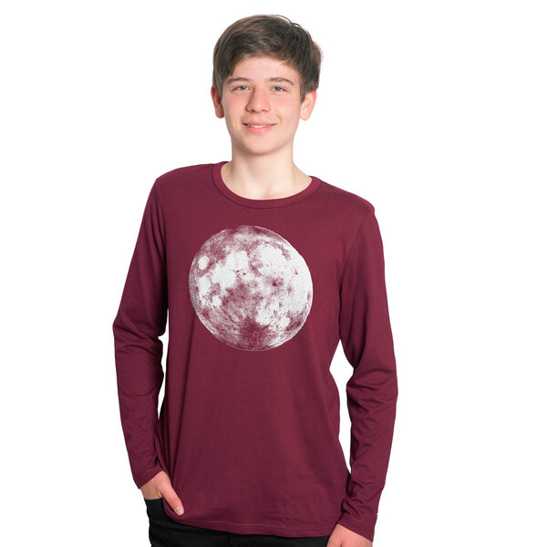 HANDGEDRUCKT "Supermond" Männer Longsleeve von HANDGEDRUCKT