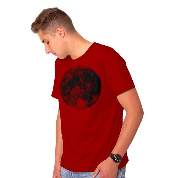 HANDGEDRUCKT "Supermond" Männer-T-Shirt von HANDGEDRUCKT